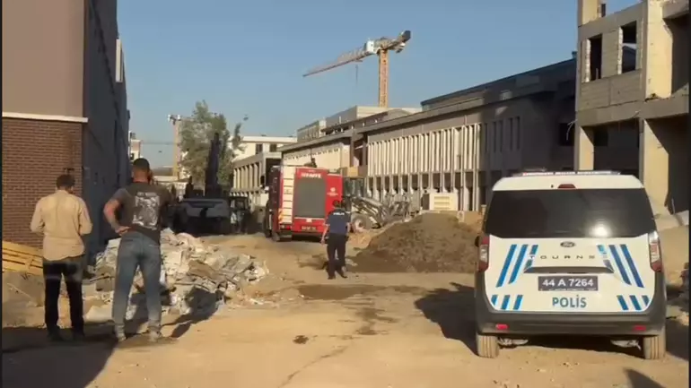 Malatya'da iş yeri şantiyesinde göçük: 1 ölü