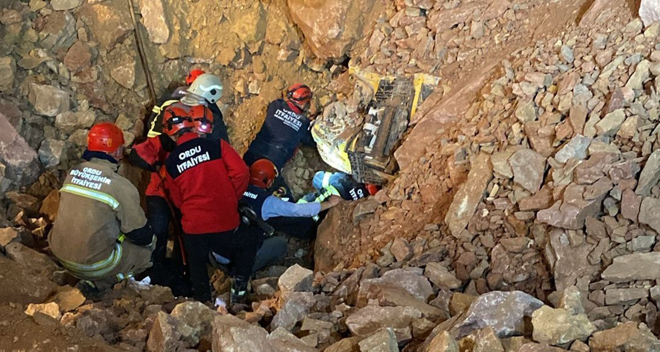 Ordu Fatsa'da Taş Ocağı Göçüğü: 1 İşçinin Cansız Bedeni Çıkarıldı